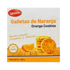 Galleta de Mantequilla Sabor Naranja (sabrosísimo)