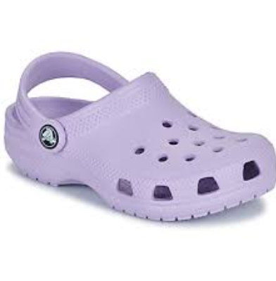  Zapato tipo Crocs  liso de goma, violeta  JHXZ-E23001-5 