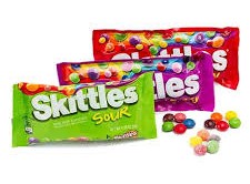 CONFITES DE COLORES DE FRUTA 42CT SKITTLES  (Dalmo)
