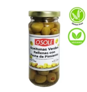 Aceituna Verde Rellena Con Pimiento 180g (ITH)