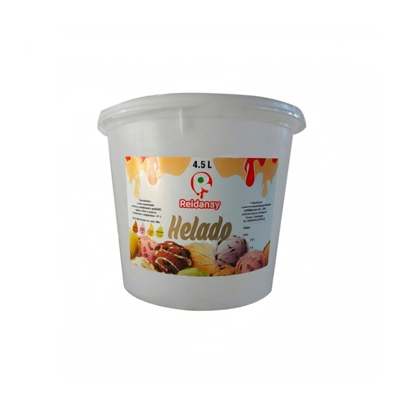 Helado Artesanal Rizado de Vainilla y Chocolate (4.5 L)