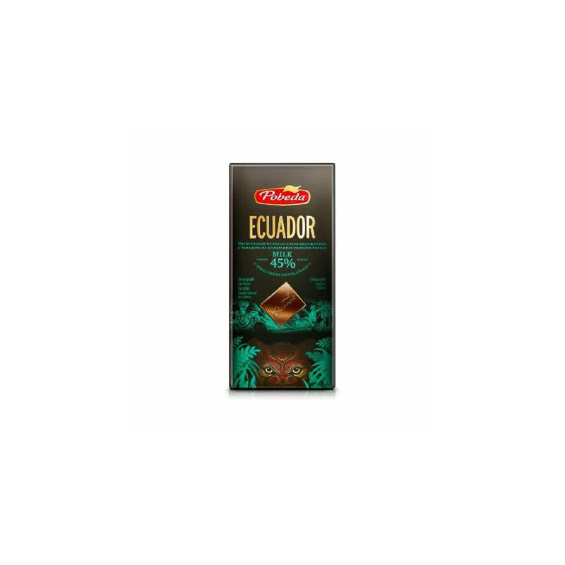 Tableta de Chocolate con Leche Ecuador Pobeda (100 g)