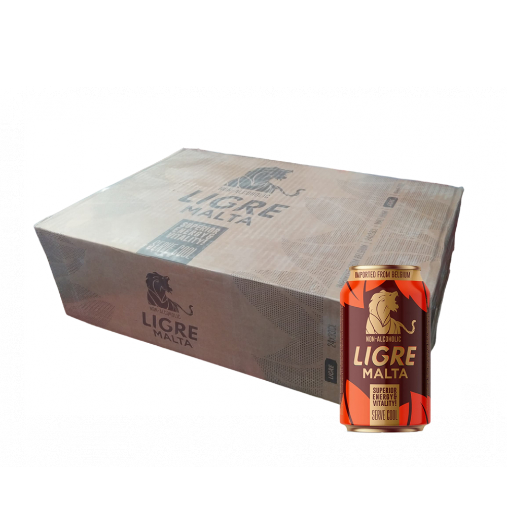 Malta Ligre, Caja con 24u (330 ml/cu)