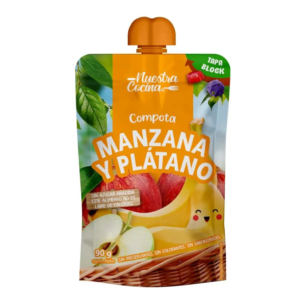 Compota de Manzana y Banana