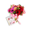 Ramo de Flores y Postal