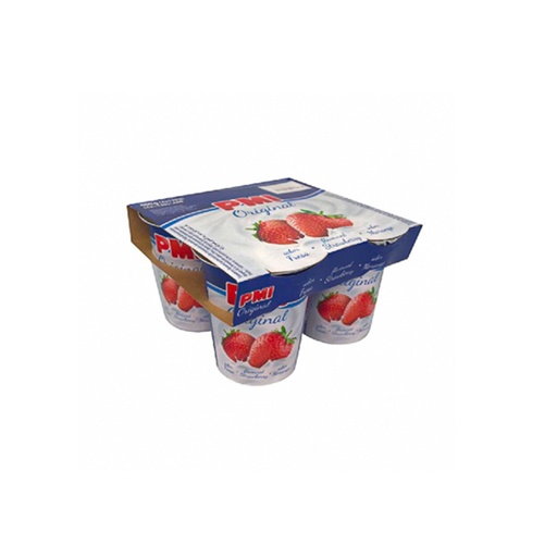 Vasos de Yogurt de Fresa PMI Pascual (120 g/ 4 u)