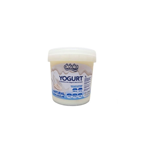 [PT 00101020] Yogourt Probiótico Natural c/azúcar (1 L)