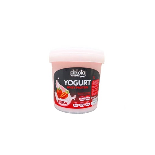 Yogurt con Whey Protein, sabor fresa (1 L)