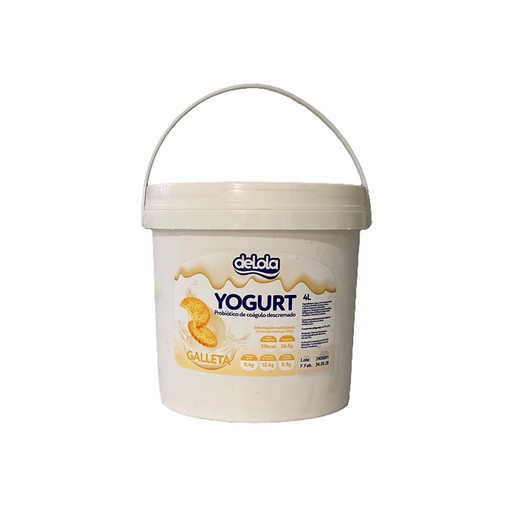 [PT00101500] Yogurt Probiótico, sabor Galleta (4 L)