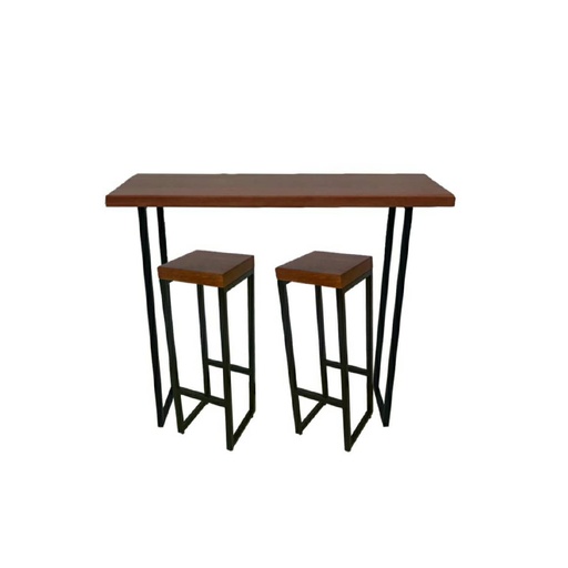 Mesa para barra o desayunadora con dos sillas.
Modelo DF2