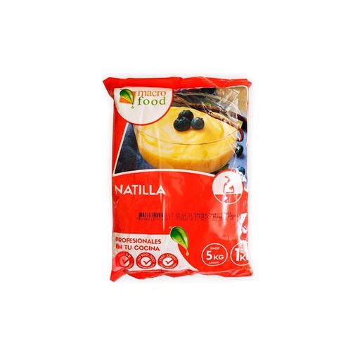 Natilla sabor Vainilla y Coco Rallado Macro Food (2.2 lb / 1.0 kg)