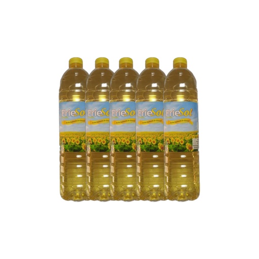 Aceite refinado de girasol 1L (Pack 5 unidades)